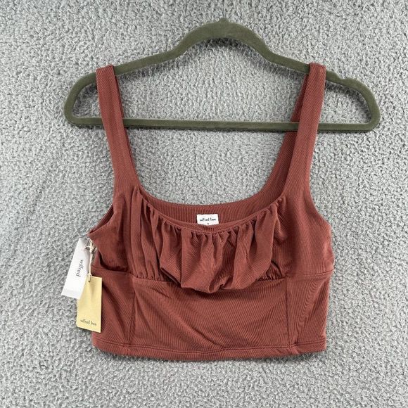 Aritzia Tops - NWT Aritzia Wilfred Free Orbit Tank in Cider Gold Size Mediu